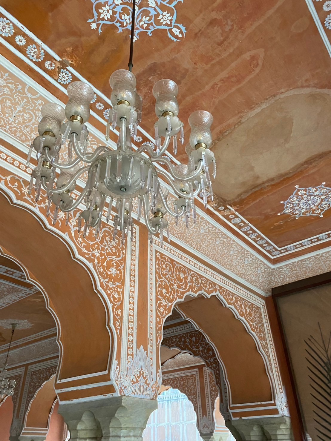 インドのシティパレスの中